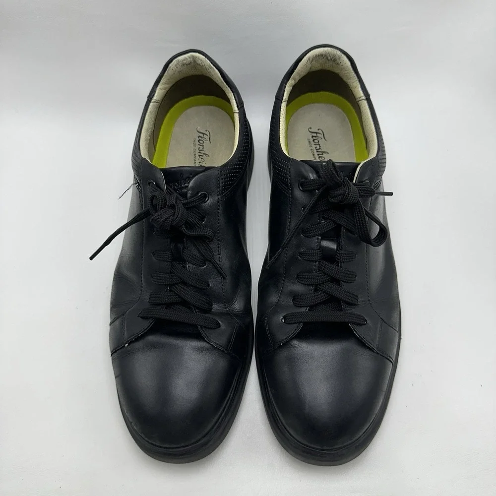 Florsheim Dress Sneaker Men's 13 W Social Lace To‎ Toe Black Leather 14427-001